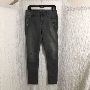 Cache Studded Skinny Jeans Size 4